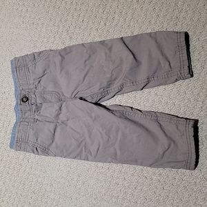 Carter's toddler boy khaki pants with lined inside, 18 months